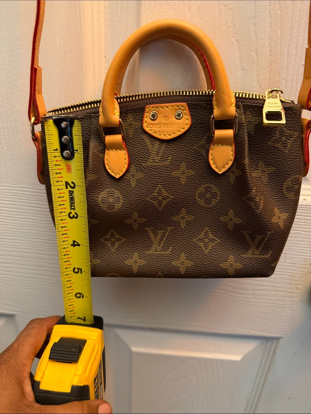 Brown Monogram crossbody bag - Picture 10 of 15